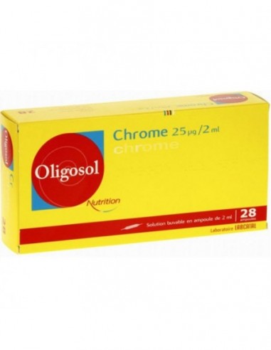 Labcatal Oligosol  Chrome 28 ampollas Labcatal Oligosol  Chrome 28 ampollas