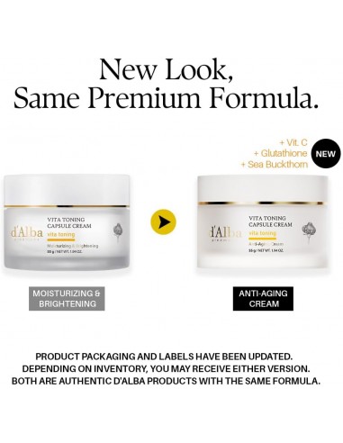 D'Alba Vita Toning Capsule Cream 50ml